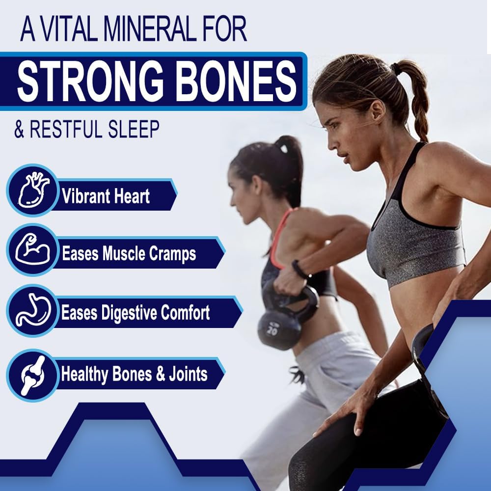Unlock Your Potential with Our 1200mg Magnesium Complex Supplement – Advanced 7-in-1 Blend for Optimal Muscle, Nerve Support, and Energy Boost – Non-GMO, 90 Capsules for Lasting Wellness