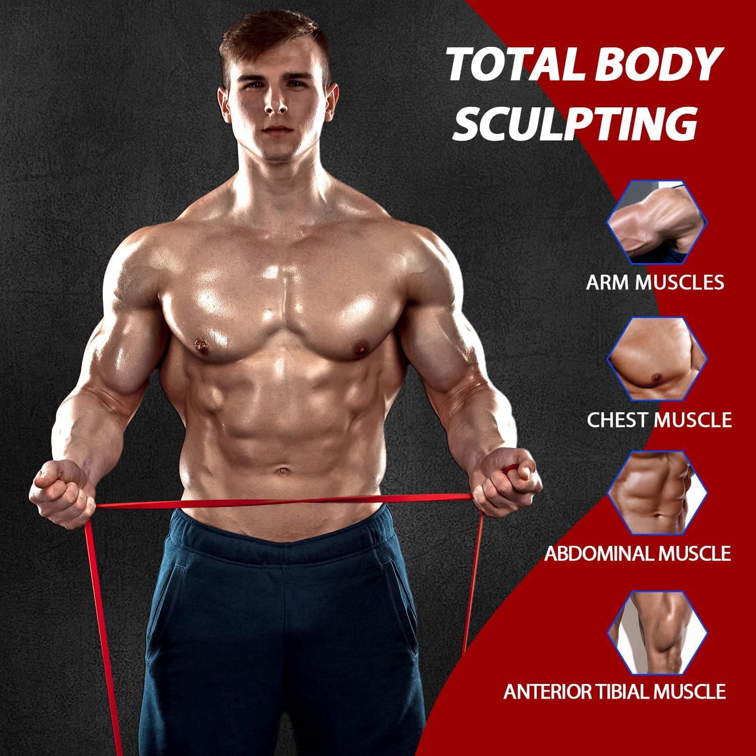 Ultimate Resistance Bands Set for Fitness Training - Perfect for Pull Up Assistance, Home Workouts, and Physical Therapy for Men and Women