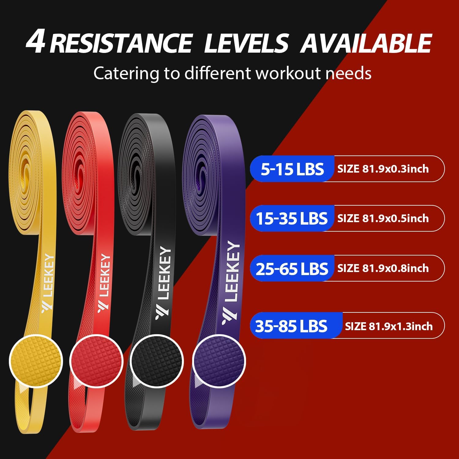 Ultimate Resistance Bands Set for Fitness Training - Perfect for Pull Up Assistance, Home Workouts, and Physical Therapy for Men and Women